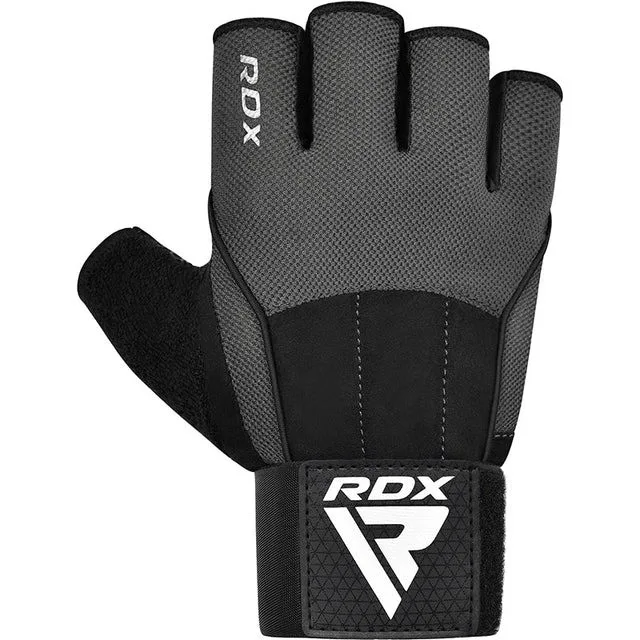 Рукавички RDX Нейлон EVA M Сірі для фітнесу