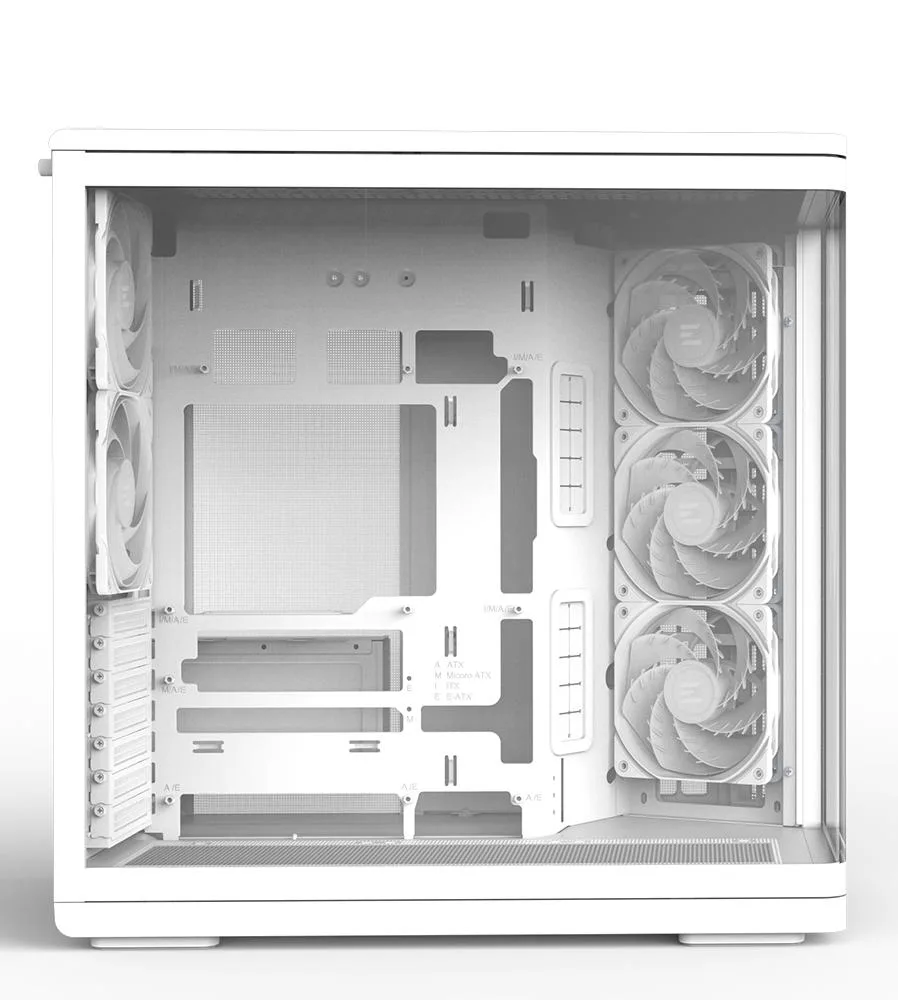 Корпус Zalman P60 без БЖ, 2xUSB3.0, 1x Type C, 3x120мм ARGB Reverse, 2x120мм ARGB, VGA 435мм, LCS ready, Curved Tempered Glass, Dual Chamber, ATX, білий
