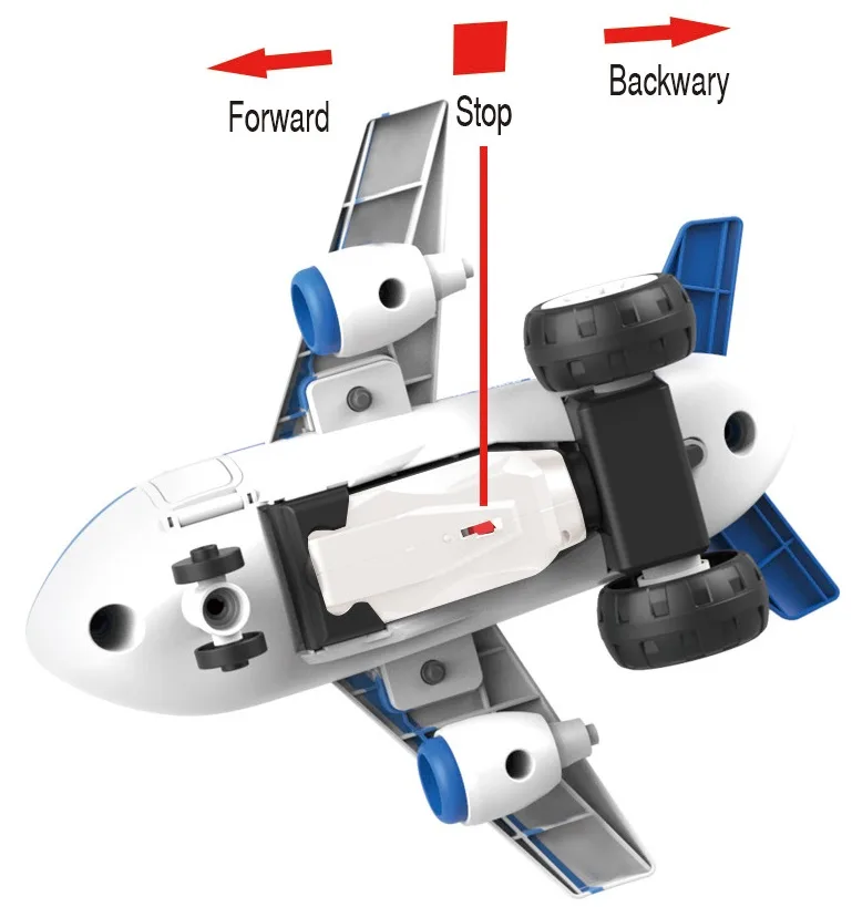 Літак з електродвигуном Diy Spatial Creativity ABS пластик 250х310х160 мм