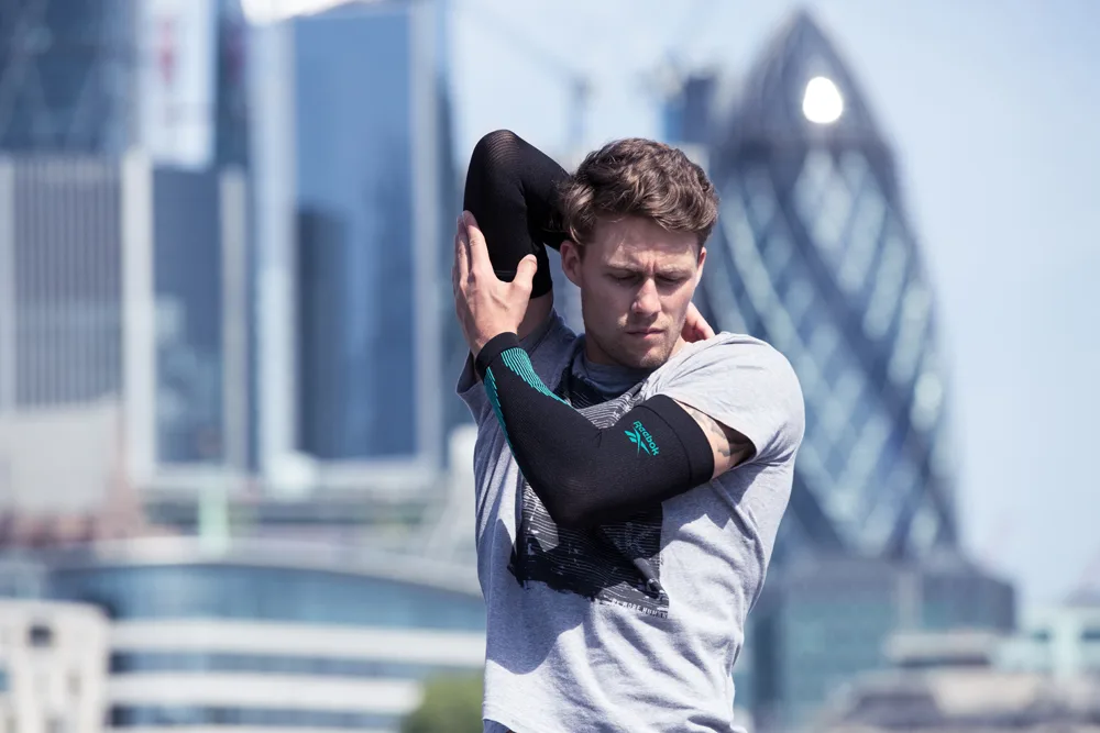 Компресійні рукава Reebok еластан нейлон S чорний