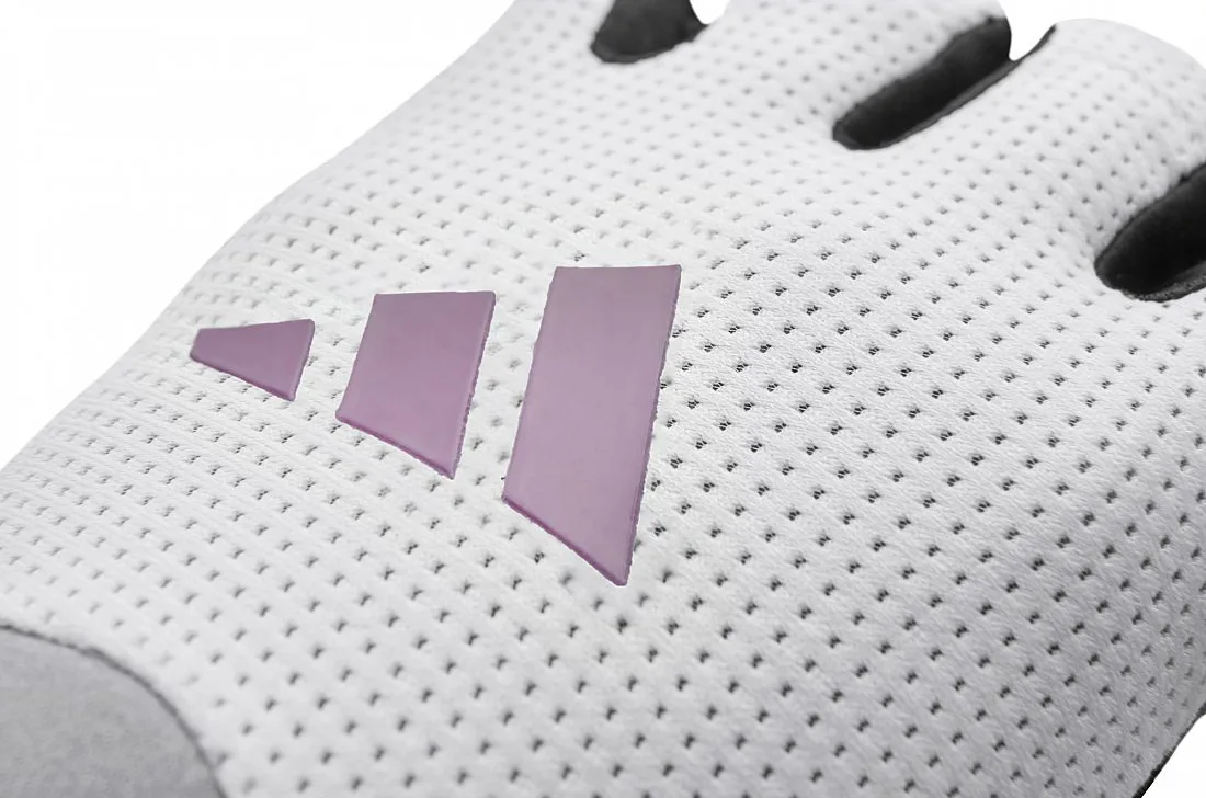 Рукавички Adidas поліестер 62% нейлон 25% еластан 13% L білий сірий