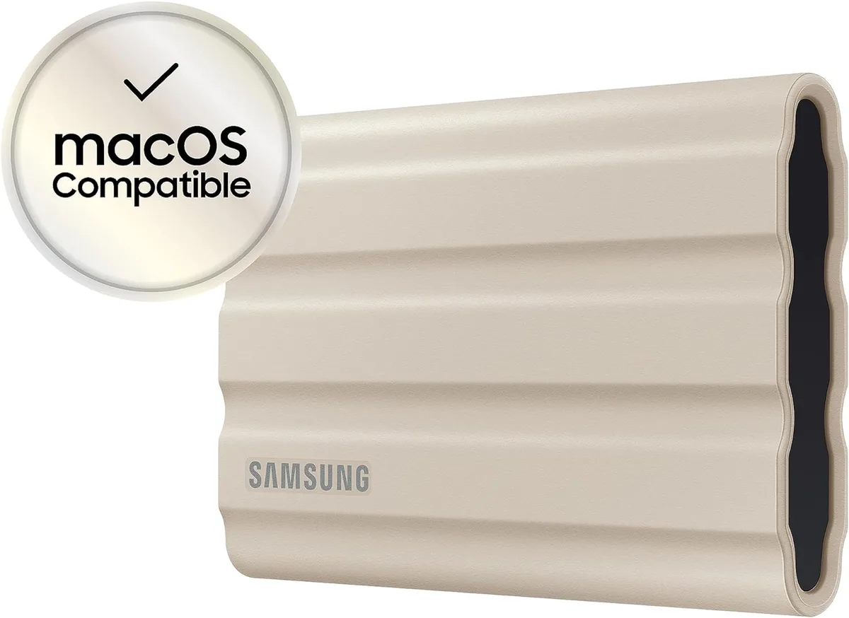 Портативный SSD Samsung 1TB USB 3.2 Gen 2 Type-C T7 Shield