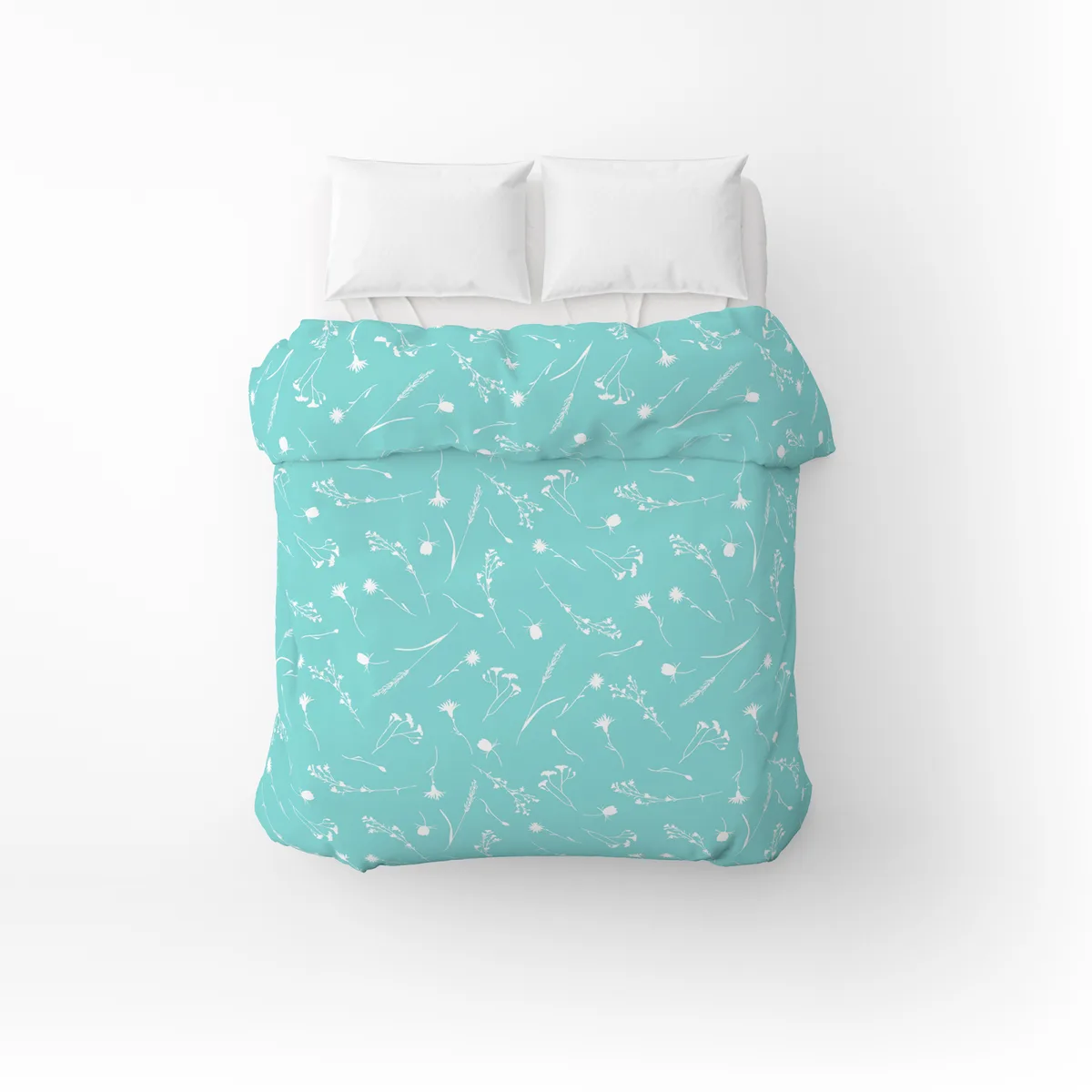 Пододеяльник бязевый Home Line 145х215 см Бирюзовый 100% Хлопок
