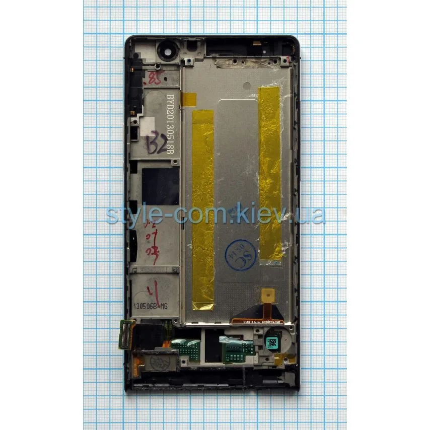 Дисплей LCD IPS 5,0 дюймів для Huawei чорний з сенсорним екраном і рамкою High Quality
