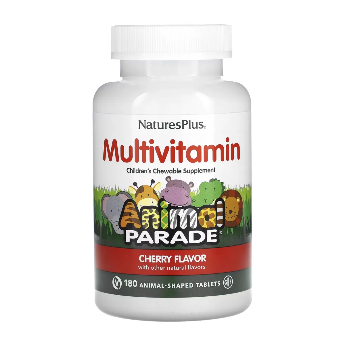 Дитячі мультивітаміни Nature's Plus веганські 180 жувальних таблеток Вишня