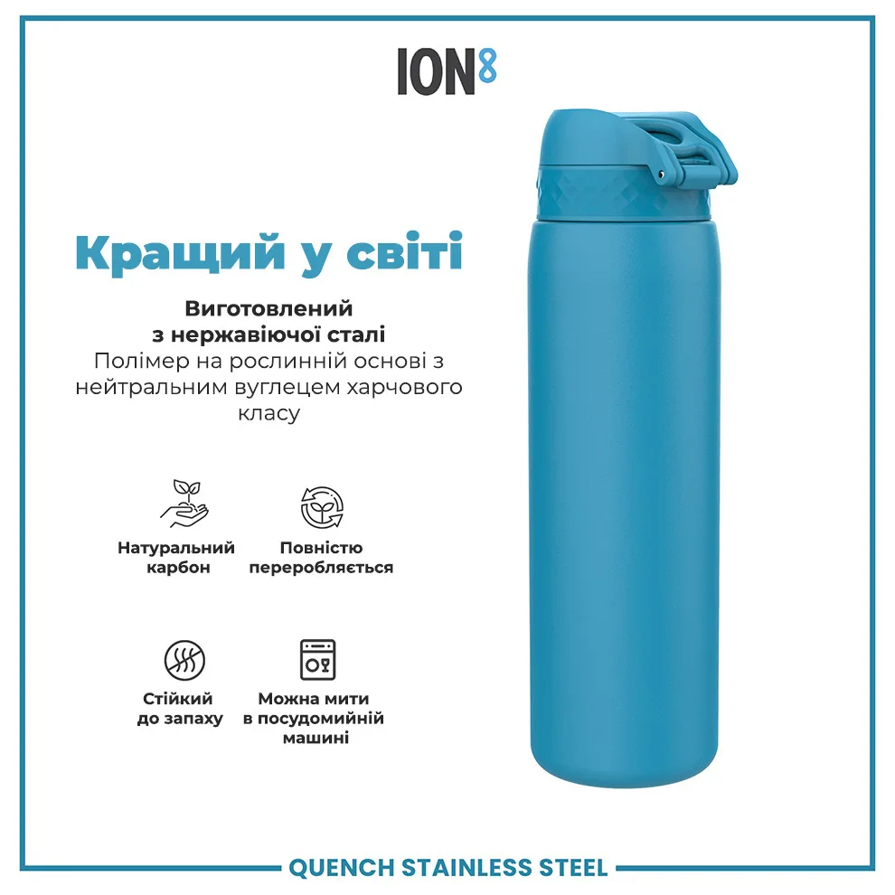 Бутылка ION8 нержавеющая сталь 1200 мл синяя