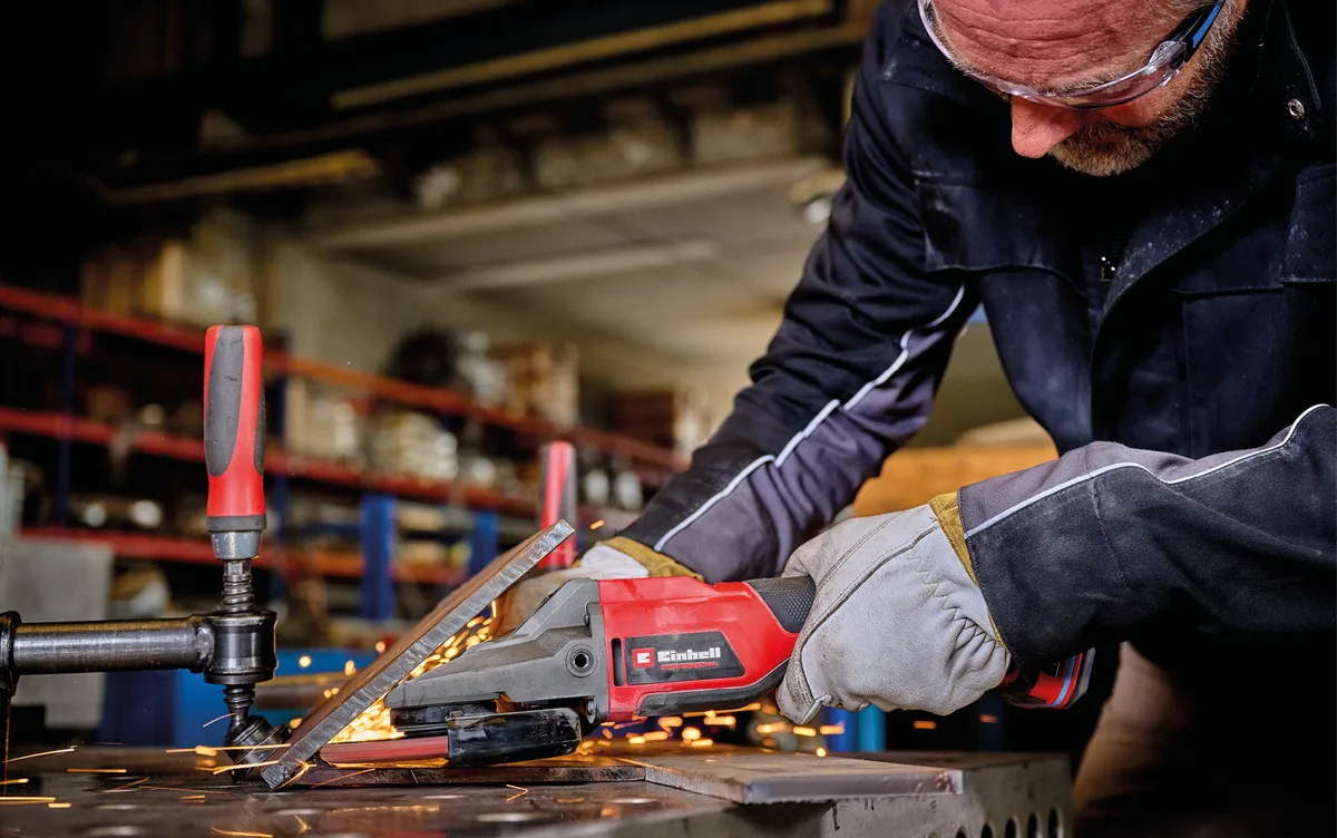 Акумуляторна кутова шліфувальна машина Einhell Professional TP-AG 18/125 F Li BL - Solo PXC 18В 125мм 8500об/хв плоска