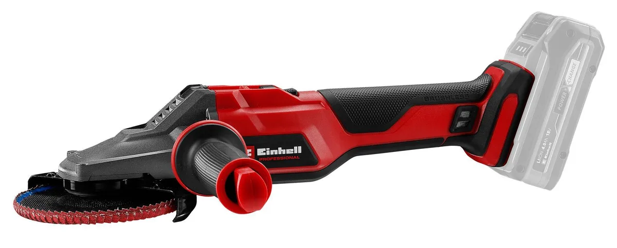 Акумуляторна кутова шліфувальна машина Einhell Professional TP-AG 18/125 F Li BL - Solo PXC 18В 125мм 8500об/хв плоска