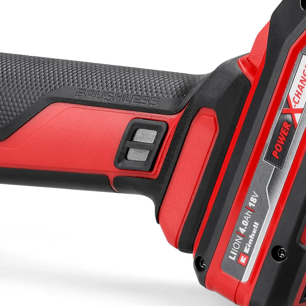 Акумуляторна кутова шліфувальна машина Einhell Professional TP-AG 18/125 F Li BL - Solo PXC 18В 125мм 8500об/хв плоска