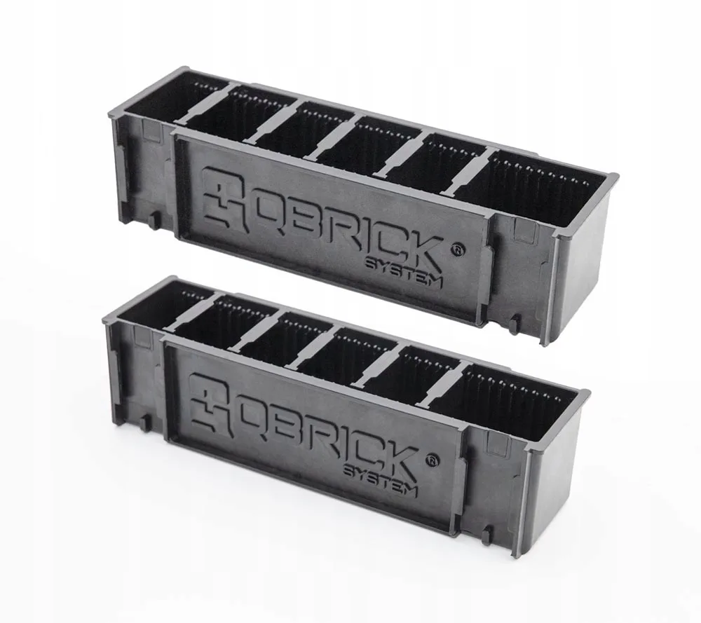 Тримач для довгих предметів Qbrick пластик 275х85х70 мм чорний 2 шт