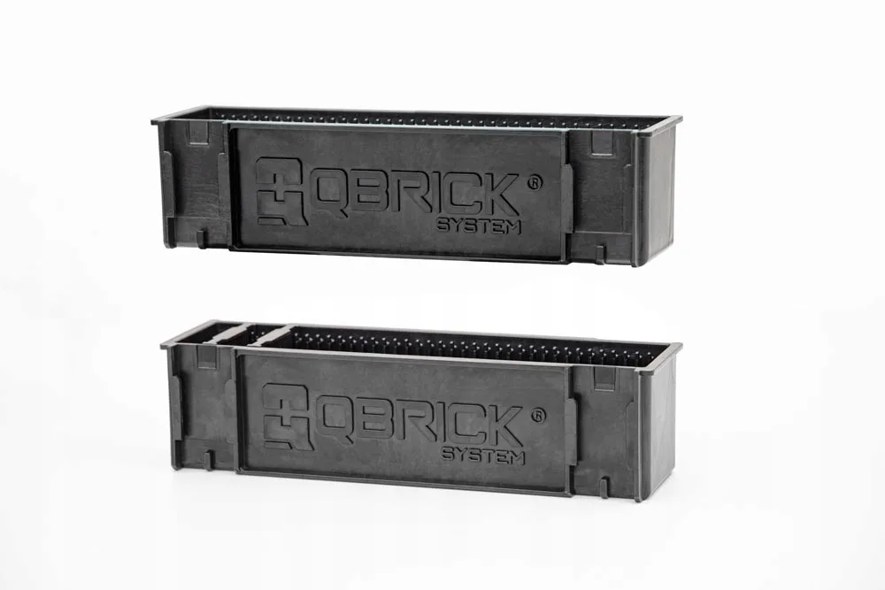 Тримач для довгих предметів Qbrick пластик 275х85х70 мм чорний 2 шт