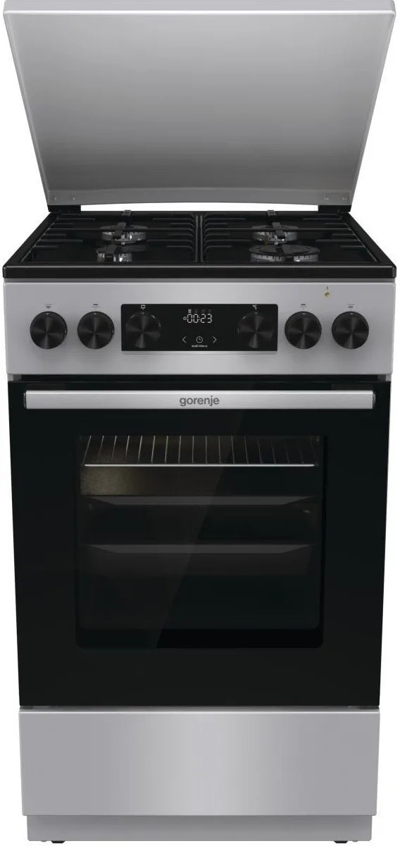 Плита Gorenje комбінована 70л 50x60см з дисплеєм для приготування їжі духовка варильна поверхня