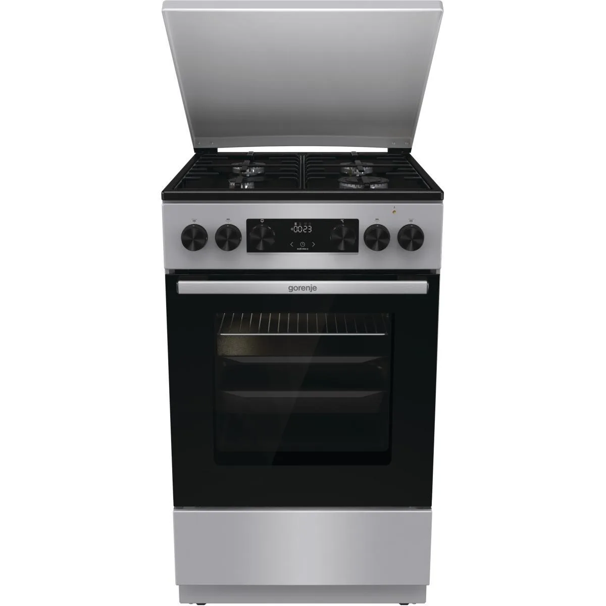 Плита Gorenje комбінована 70л 50x60см з дисплеєм для приготування їжі духовка варильна поверхня