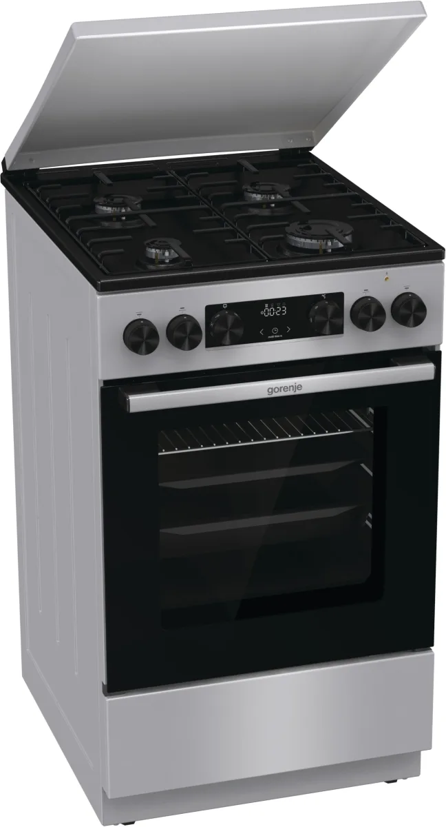 Плита Gorenje комбінована 70л 50x60см з дисплеєм для приготування їжі духовка варильна поверхня