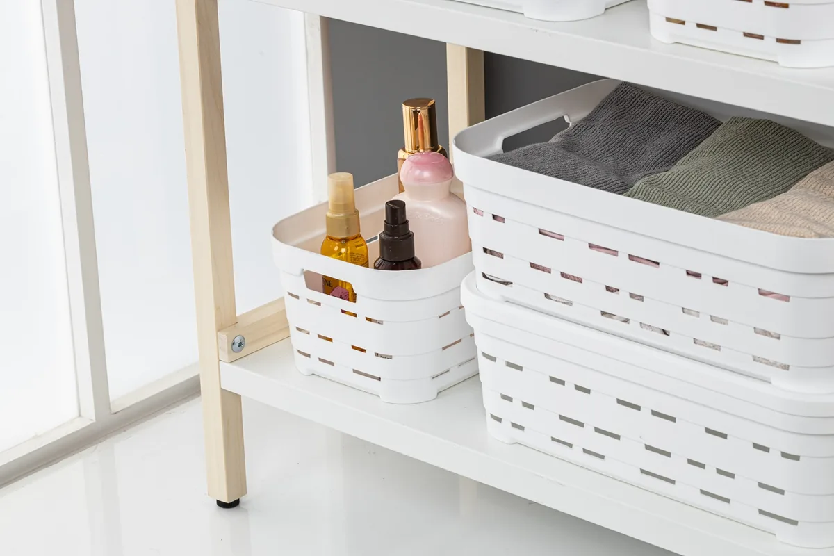 Корзина Idea Home пластиковая 36х24х16 см Белая 10.8 л
