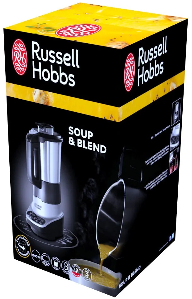 Блендер суповарка Russell Hobbs нержавіюча сталь 1,75 л чорна