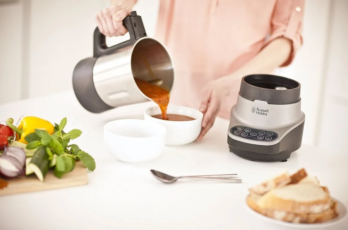 Блендер суповарка Russell Hobbs нержавіюча сталь 1,75 л чорна
