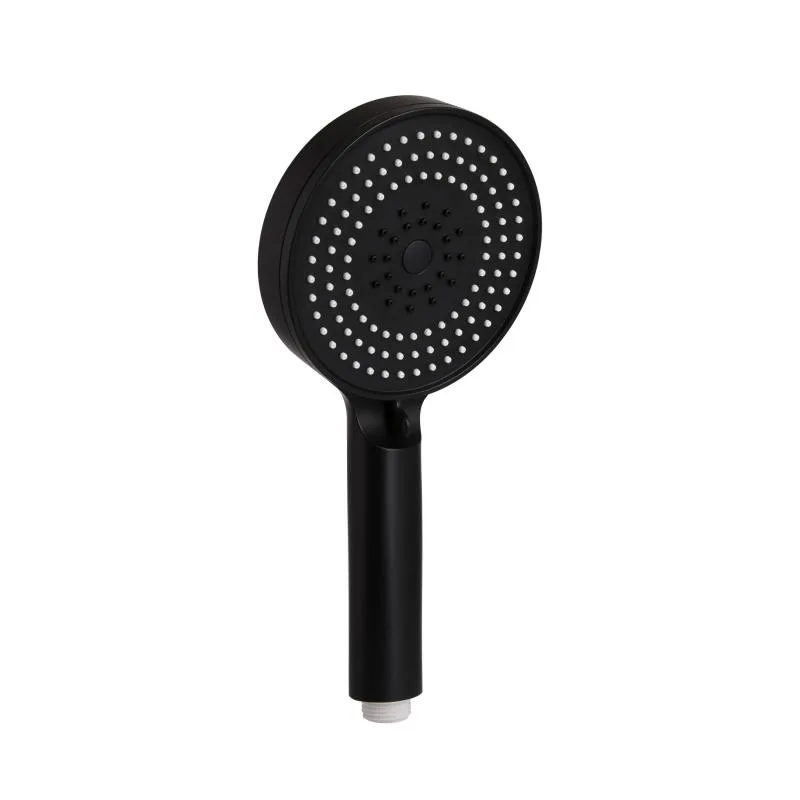 Лійка для душу Qtap Rucni 130x130 мм ABS пластик чорна матова