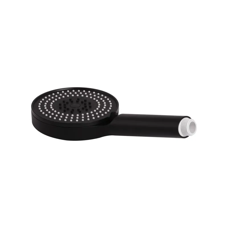 Лейка для душа Qtap Rucni 130x130 мм ABS пластик черный матовый