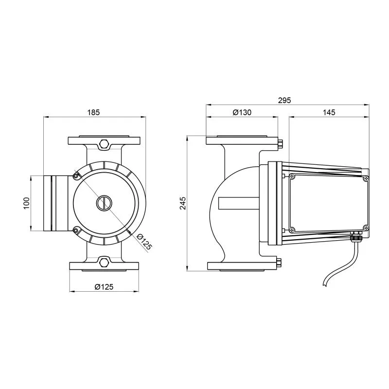 Циркуляційний насос Thermo Alliance LPA40-16-700 700Вт фланцевий DN40 250 л/хв 220В