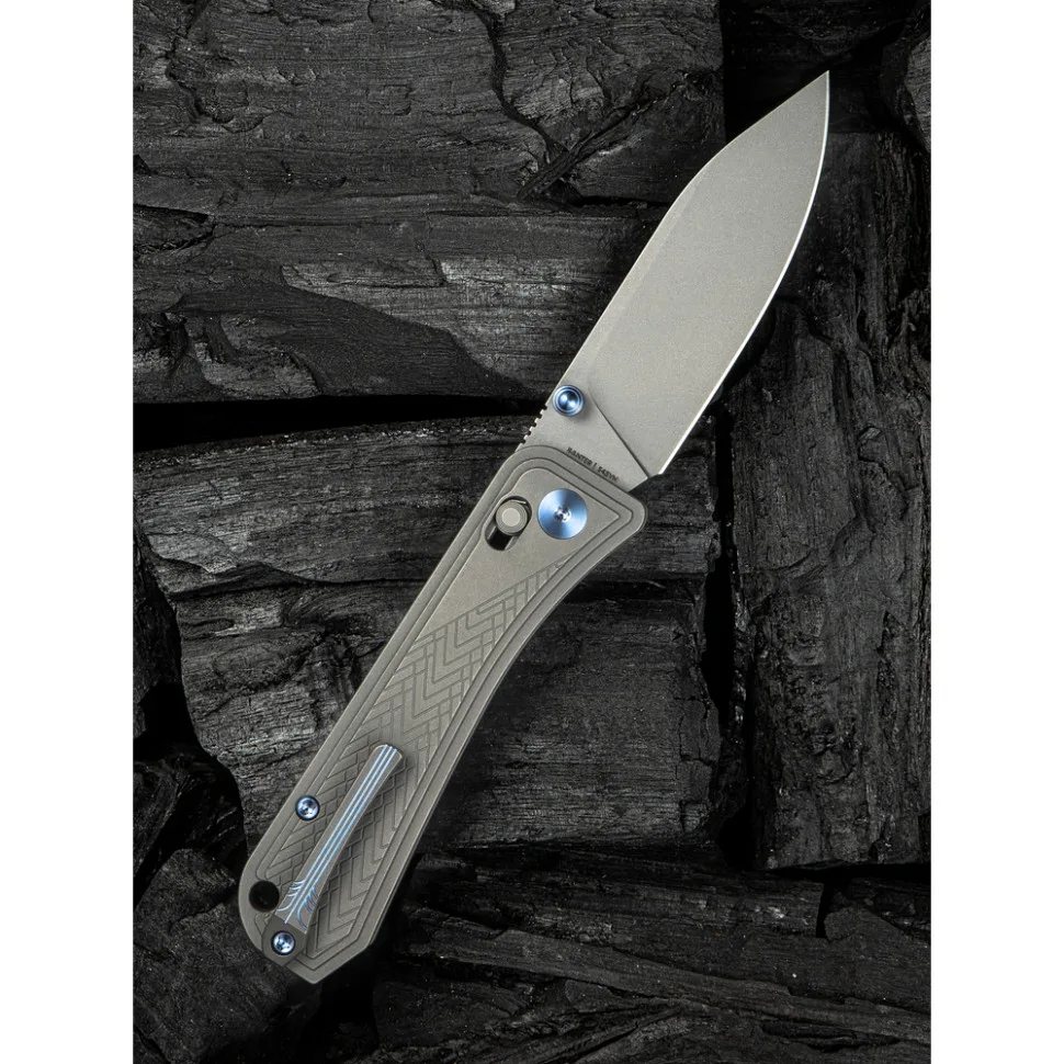 Ніж складаний Weknife титановий 93,2 мм сірий CPM-S45VN