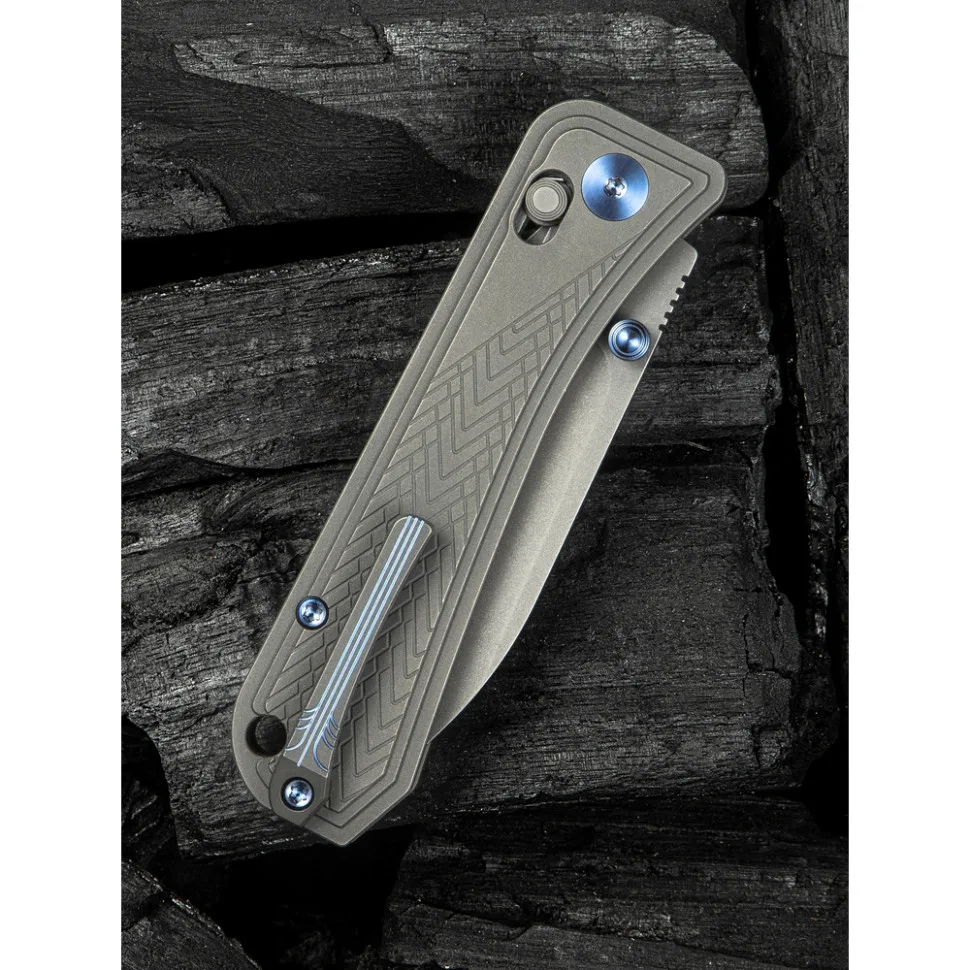 Ніж складаний Weknife титановий 93,2 мм сірий CPM-S45VN