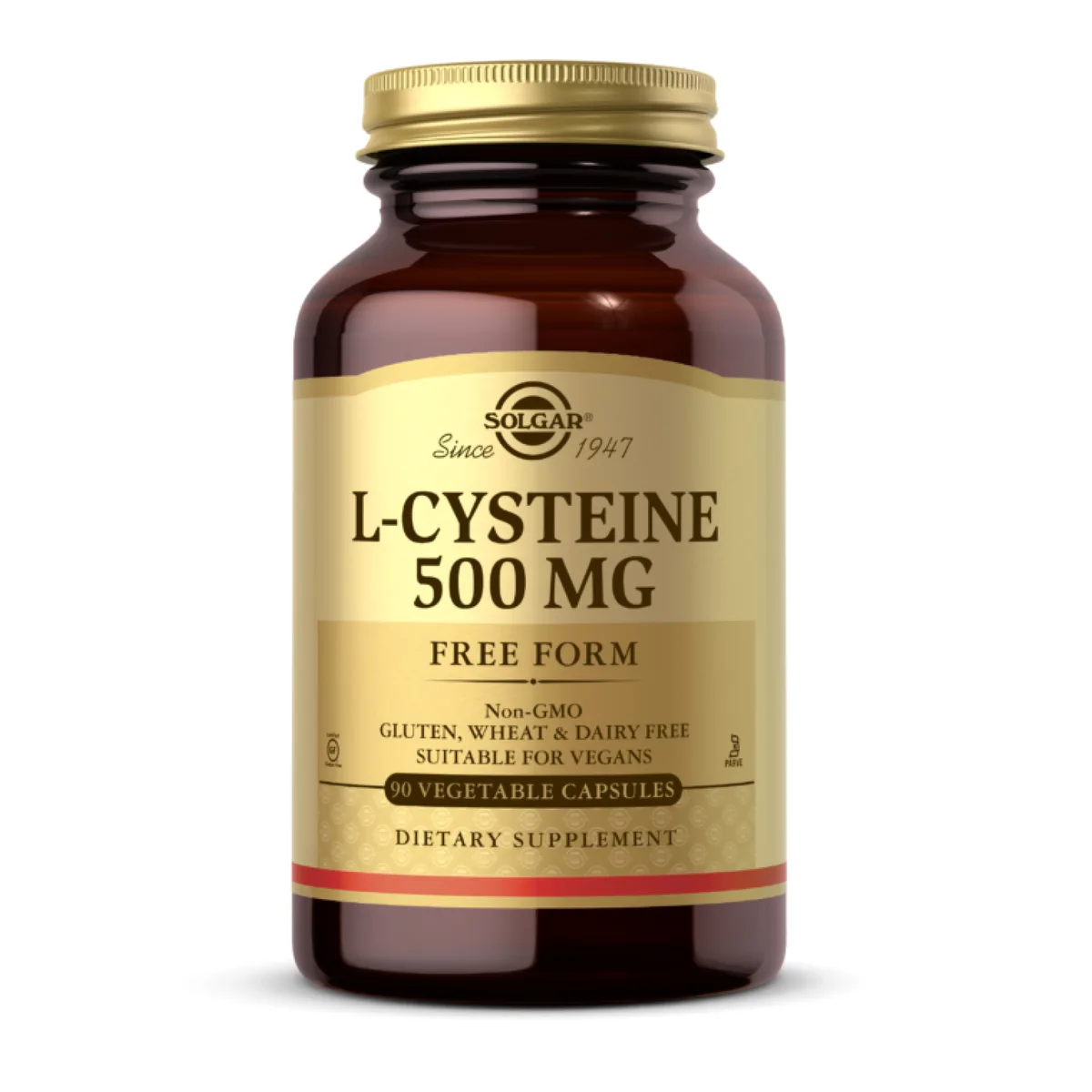 L-Cysteine 500мг Solgar вегетаріанські капсули 90 шт