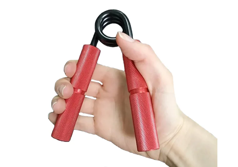 Кистьовий еспандер EasyFit алюміній 136 кг червоний 13,5х10,5 см