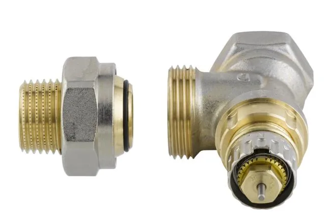 Термостатический клапан Danfoss RA-N, DN15, вход 1/2" - выход 1/2", угловой.