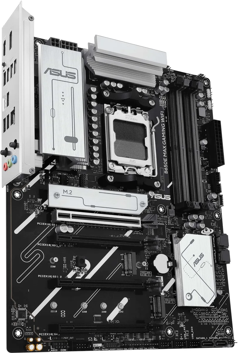Материнcька плата ASUS B650E MAX GAMING WIFI sAM5 B650 4xDDR5 M.2 HDMI DP Wi-Fi BT ATX