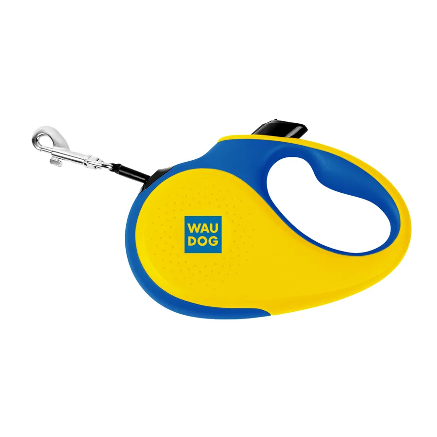 Повідець-рулетка WAUDOG R-leash L 500 см пластик світловідбивний Colors of freedom