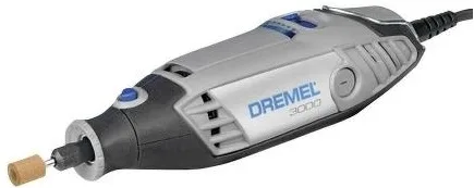 Шліфувально-гравірувальна машина Dremel 3000-5, 130 Вт, 10 000-33 000 об/хв, вага 0,55 кг.