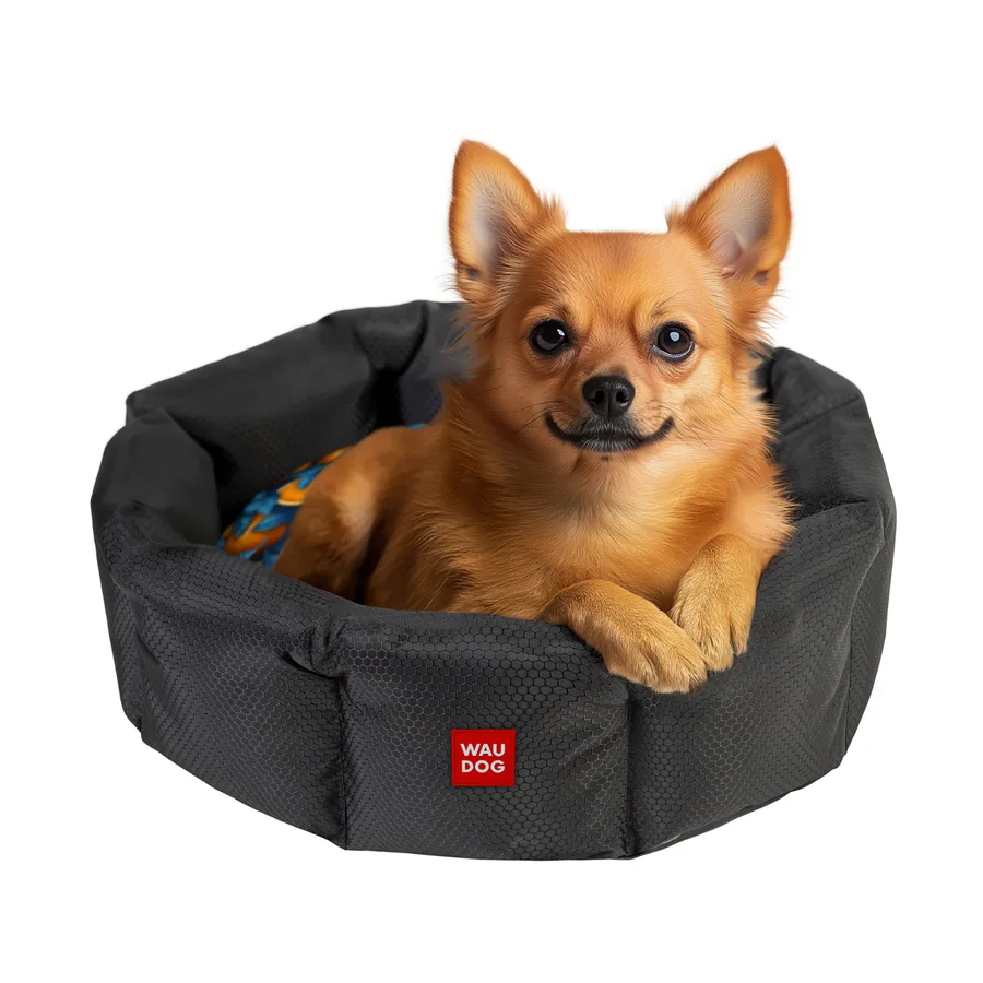 Лежанка для собак WAUDOG Relax L 59x49 см Поліестер Апельсини