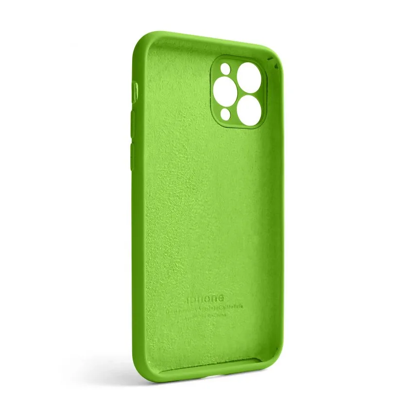 Чохол силіконовий для Apple iPhone 11 Pro 64 закрита камера салатовий