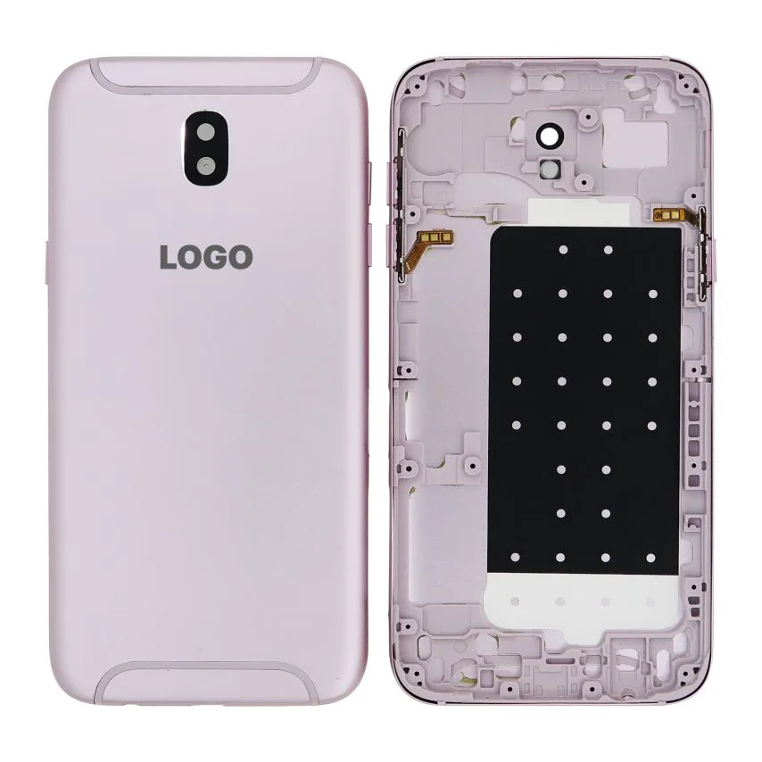 Корпус Samsung Original Quality 2017 розовый с кнопками регулировки звука.