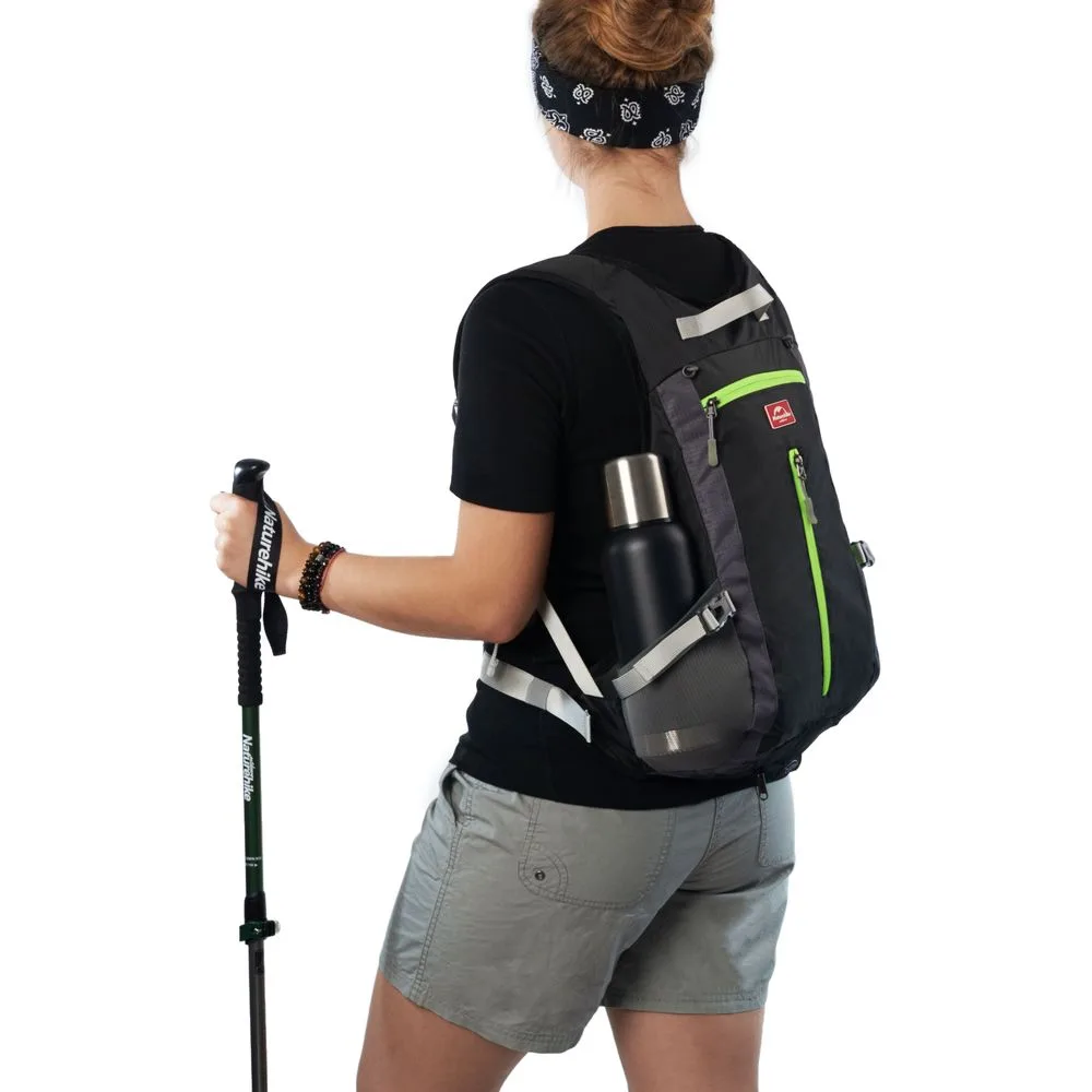 Рюкзак велосипедний Naturehike нейлоновий 20х47 см 15 л чорний
