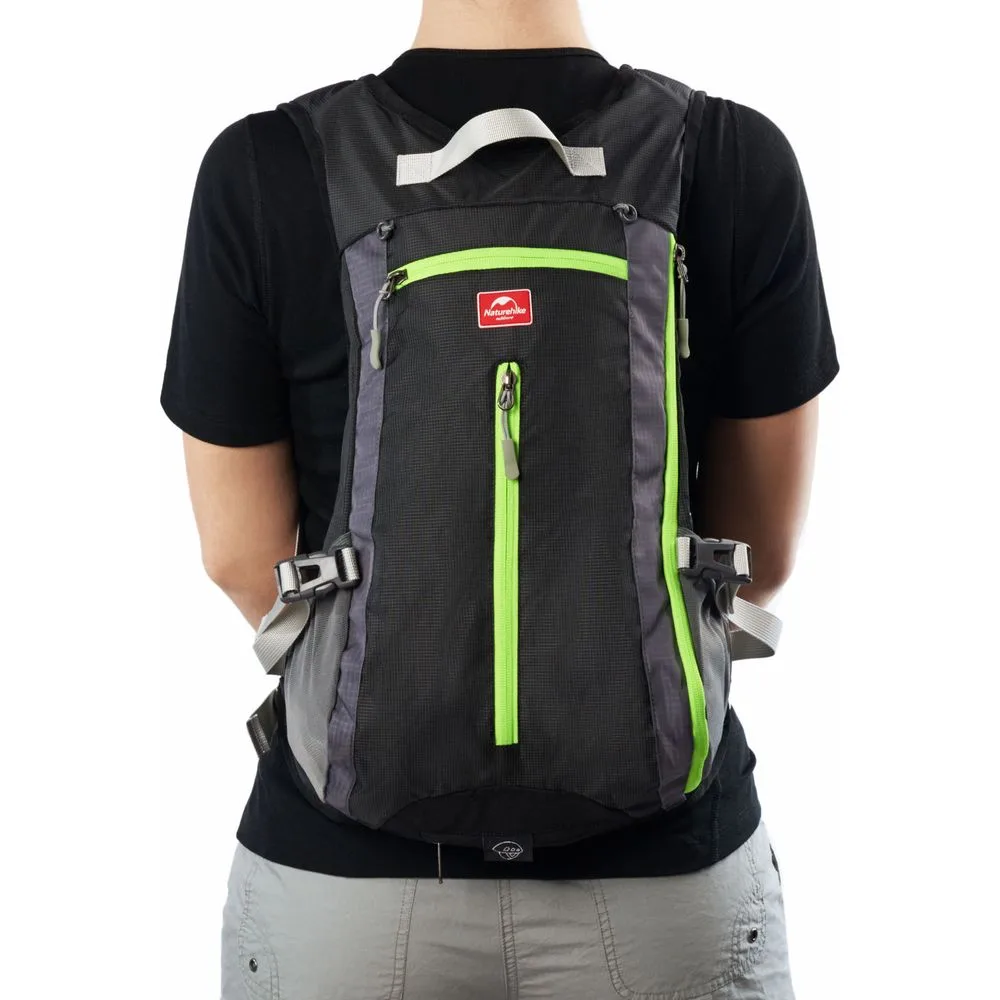 Рюкзак велосипедний Naturehike нейлоновий 20х47 см 15 л чорний