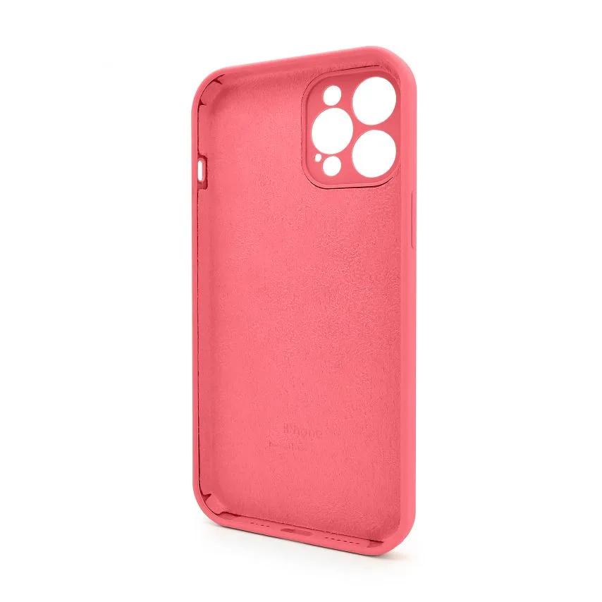 Чохол силіконовий для iPhone 12 Pro Max 52 рожевий закрита камера