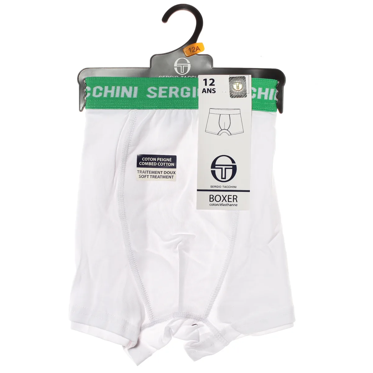 Трусы-боксеры Sergio Tacchini 95% хлопок 116 см Белый