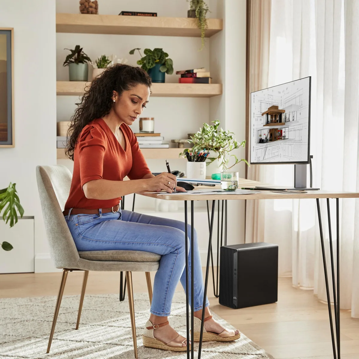 Комп'ютер персональний HP Elite 800-G9 TWR, Intel i7-14700, 32GB, F1TB, NVD 5060-8, кл+м, 3р, Win11P