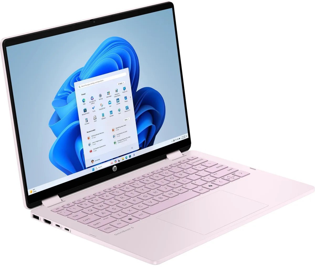 Ноутбук HP 14" IPS Touch 8GB SSD 512GB рожевий