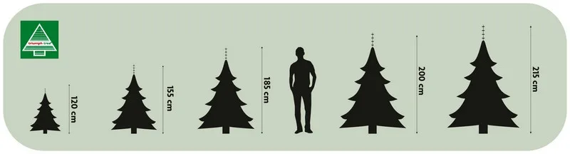 Сосна TriumphTree ПВХ 215 см зелена