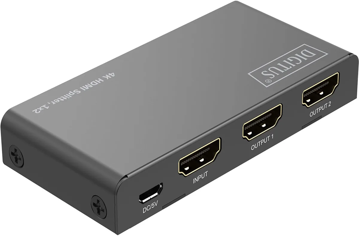 Відеосплітер Digitus HDMI 4K 60 Гц INx1 OUTx2