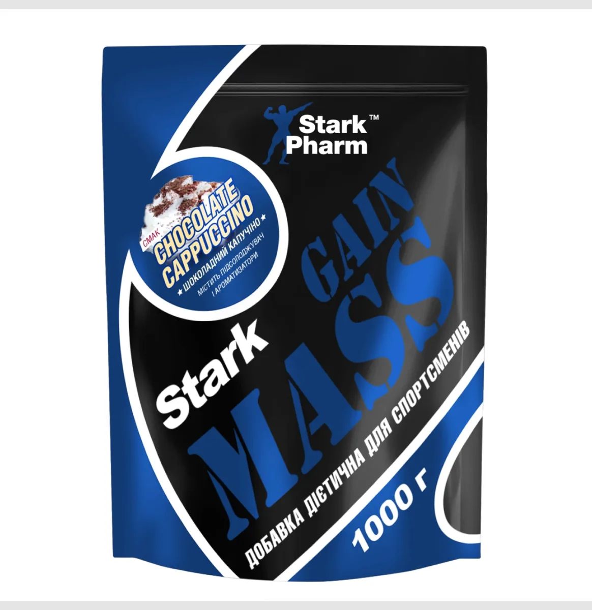 Stark Gain Mass Whey 1000 г Шоколад Капучино на українську мову буде: Stark Gain Mass Whey 1000 г Шоколад Капучино.