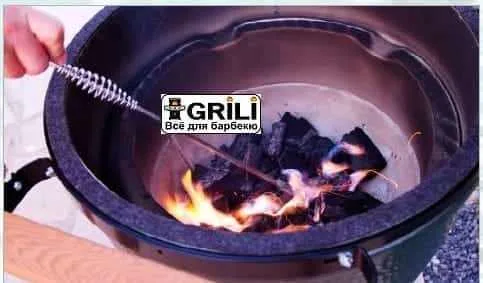 Кочерга Big Green Egg нержавеющая сталь 46х5 5 см металлик для золы