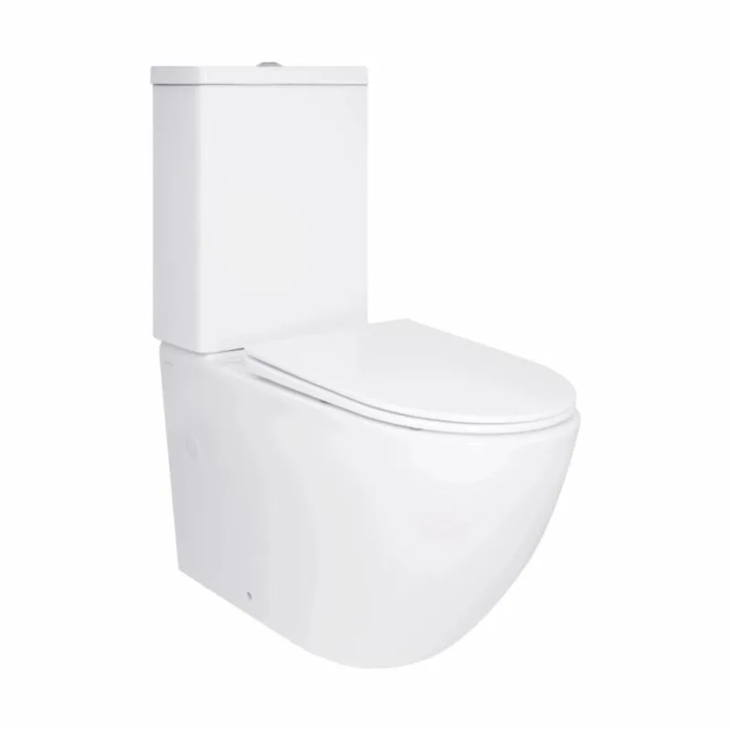 Унітаз підлоговий Qtap Jay Eco Ultra Quiet безобідковий кераміка 640x360x835 мм білий