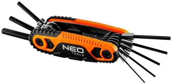 Ключі шестигранні Neo Tools 121мм набір 8шт гайкові ключі для ремонту інструменти для механіків