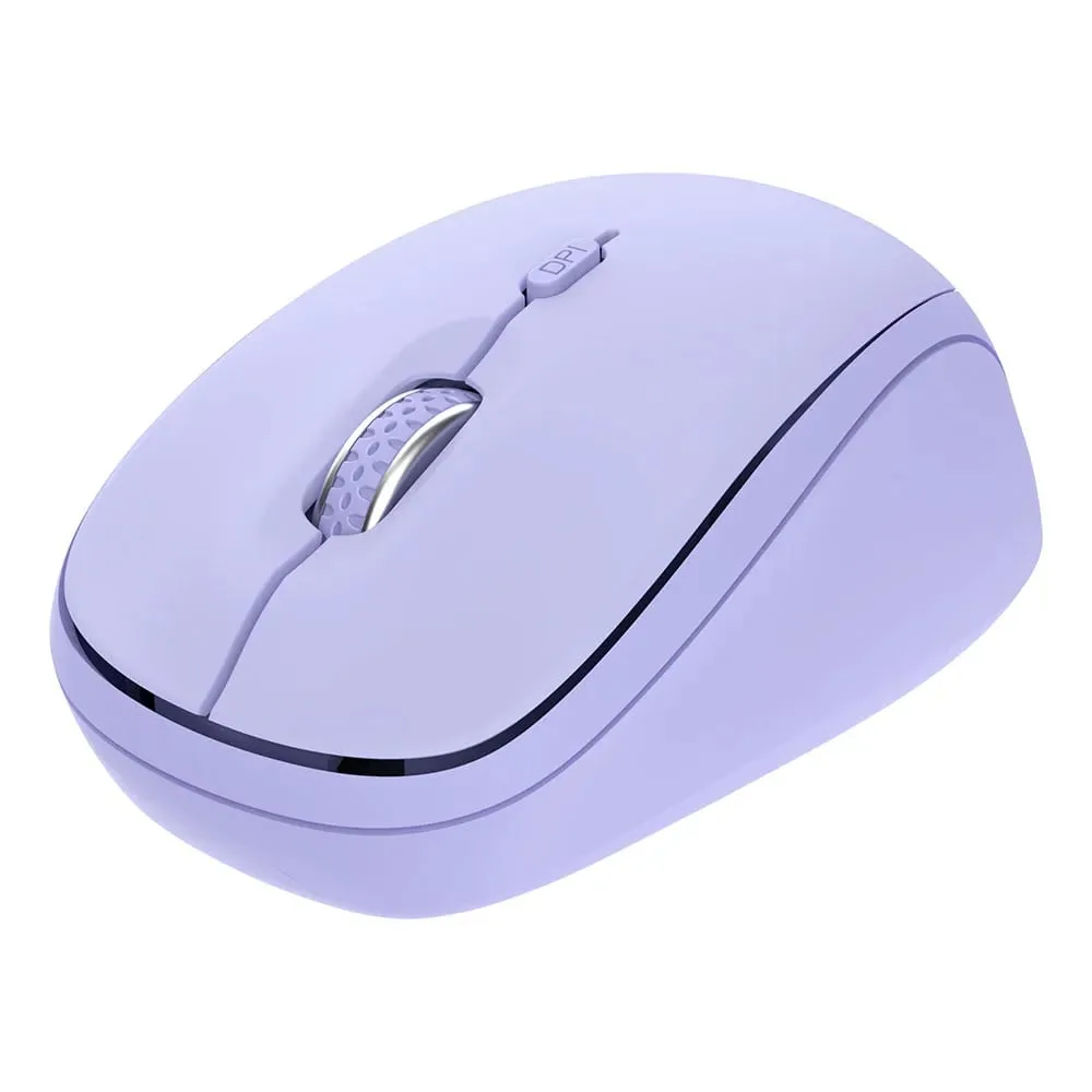 Миша Trust Yvi+ Compact Multi-Device, WL/BT/USB-A, фіолетовий