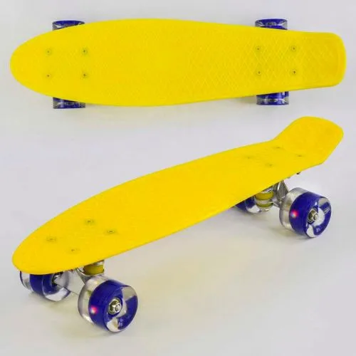 Пенни борд Best Board желтый 55см.