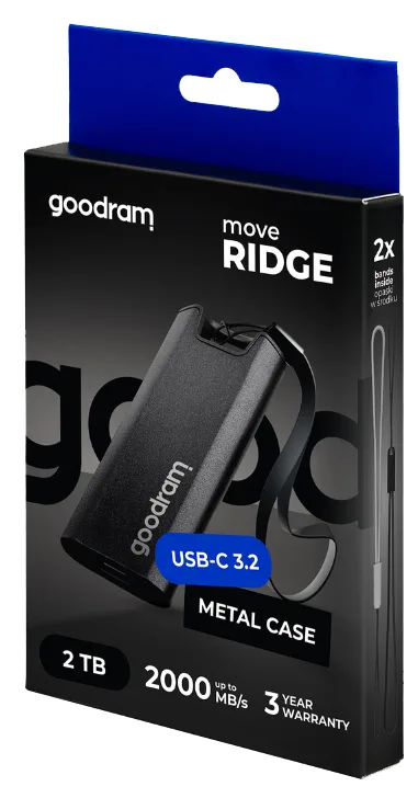 SSD накопичувач Goodram 1TB Portable Type-C Чорний